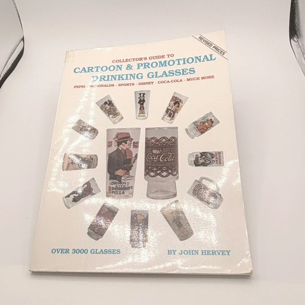 John Hervey Cartoon & Promotional Drinking Glasses Guide Book 1992 Good Vintage